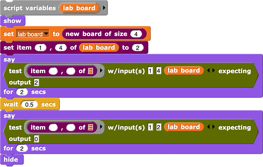 lists of nouns, verbs, etc.