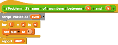 buggy sum of nums set block