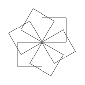 flower with 6 square petals