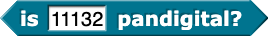 is  11132 pandigital?