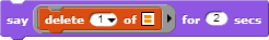 function in a say block