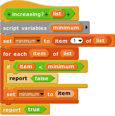 for each using item variable