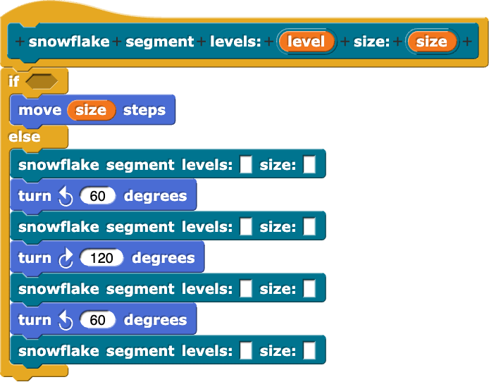 Snowflake segment skeleton code