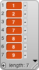 1, 2, 7, 7, 8, 8, 9