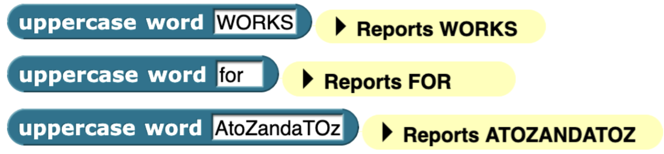 Testcases for Part 3 Block