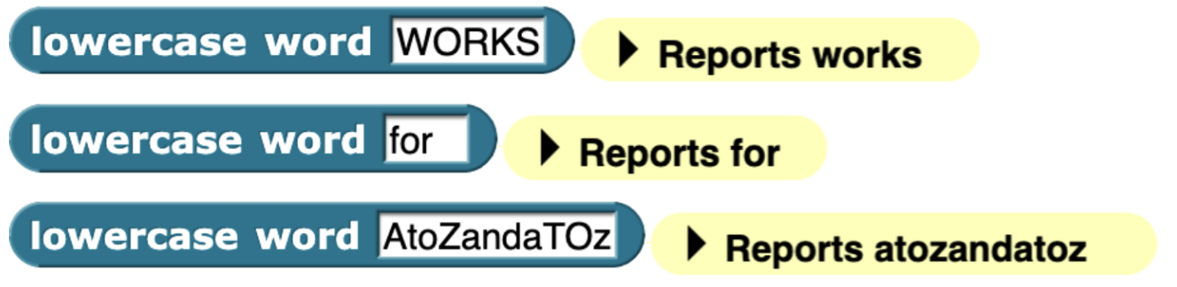 Testcases for Part 4 Block