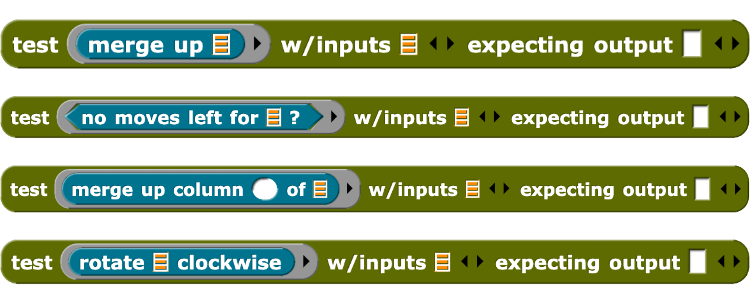 Test function examples