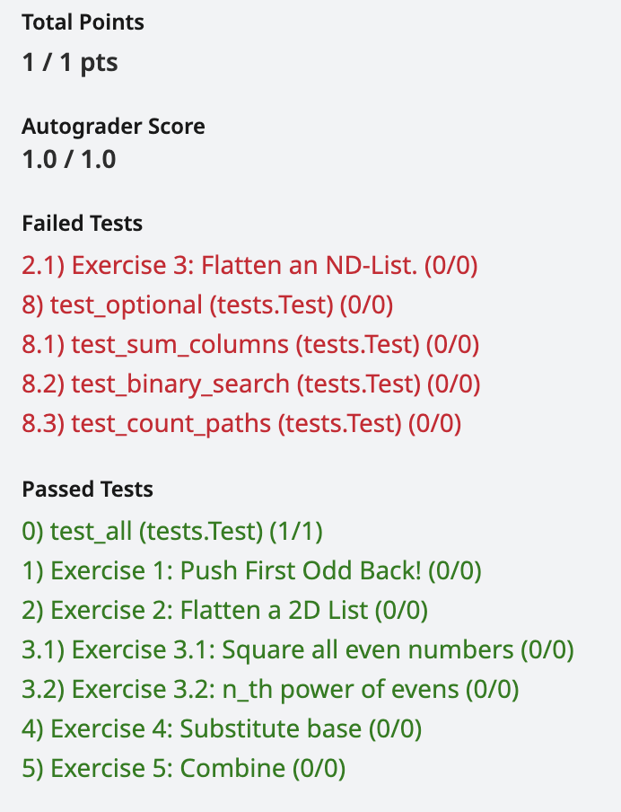 gradescope optional example