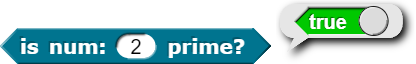 example of is 2 prime and reports true
