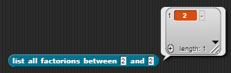 example list factorions between 1 and 2000