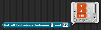 example list factorions between 1 and 50000