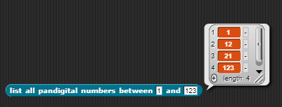 example list pandigital numbers between 100 and 500
