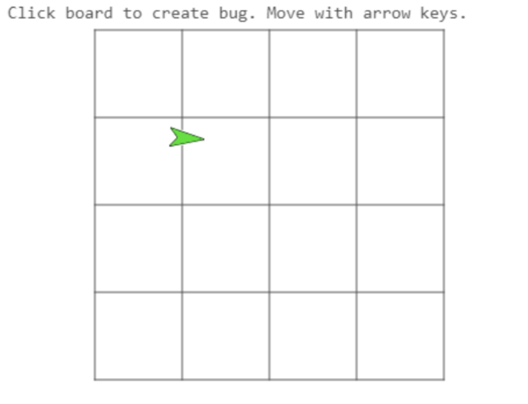 example resulting board from initializing statements