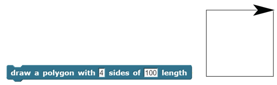 examples of a polygon with 4 sides of 100 length