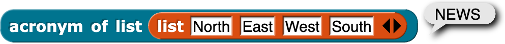 example with input "data structures" outputs "ds"